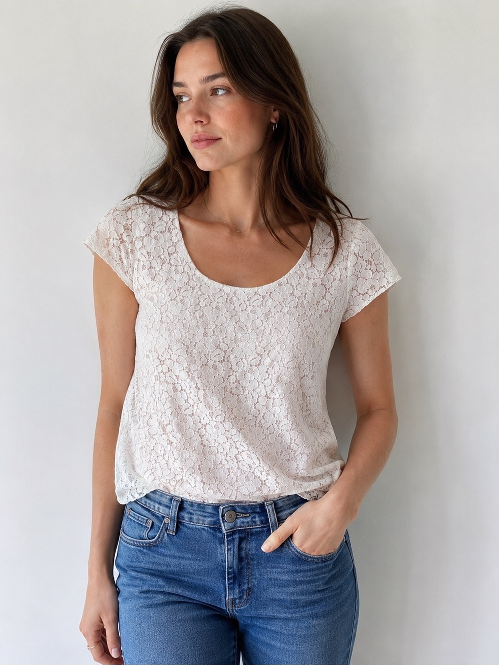 Aritzia Talula Betsy Cream Size Small